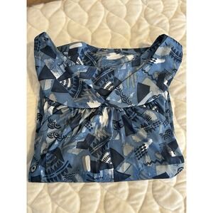 Vintage Anthony Richards Size L Floral Dress Muumuu House Sleep Chore Granny